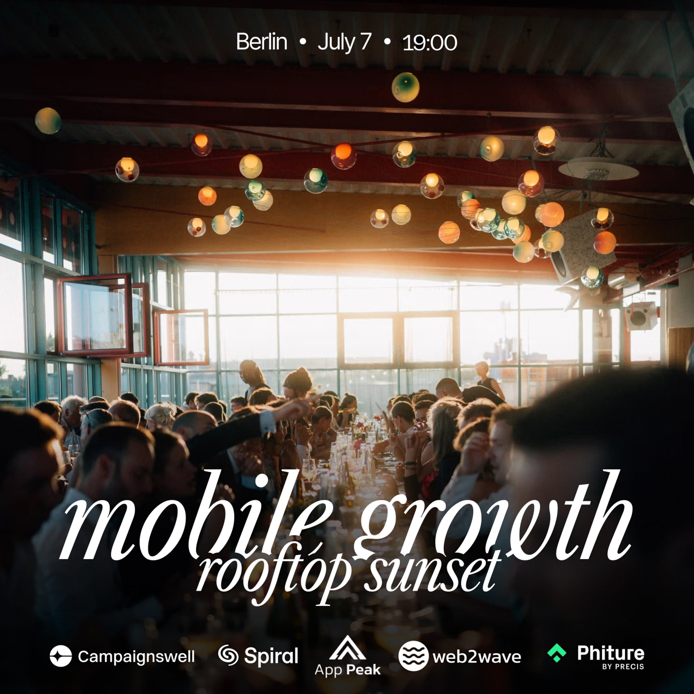 Mobile Growth Rooftop Sunset @ Berlin